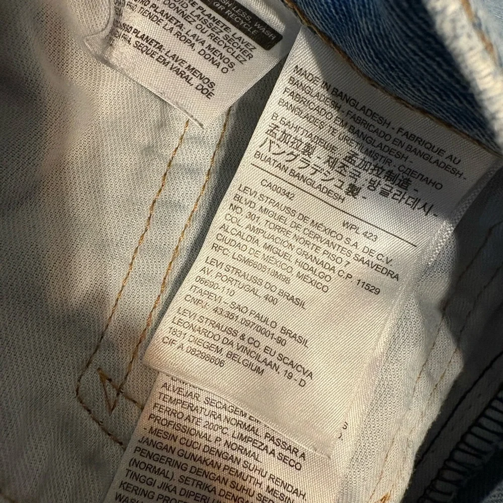 Levi's Light Blue Straight Jeans